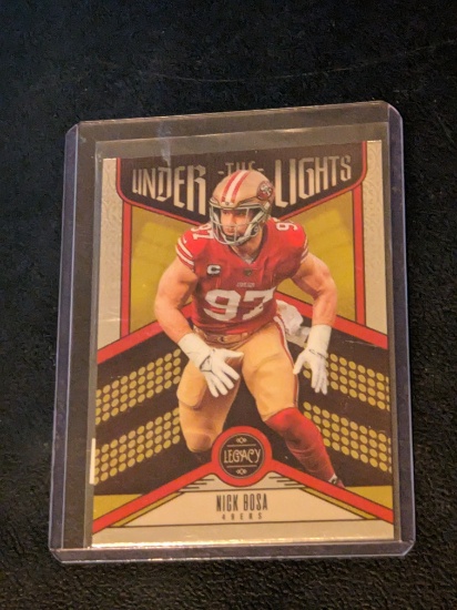 2023 Legacy Nick Bosa Under the Lights Silver Premium Edition Minis #UL-NBO