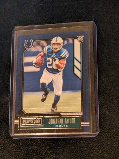 2020 Panini Playbook Jonathan Taylor RC Auto #117 Indianapolis Colts Rookie