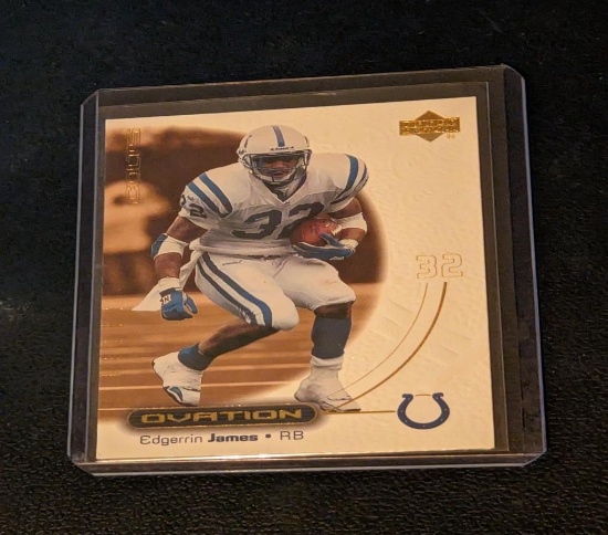 EDGERRIN JAMES 2000 UPPER DECK OVATION FOOTBALL CARD # 24