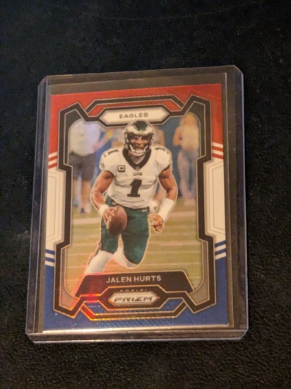 2023 Panini Prizm - Red White & Blue Prizm #244 Jalen Hurts