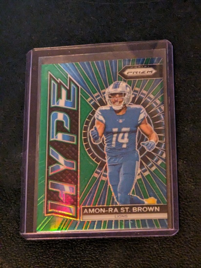 Amon-Ra St. Brown 2023 Panini Prizm Hype Prizms Green #H-9