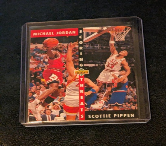 1992 Upper Deck Michael Jordan/Scottie Pippen Basketball Cards #62