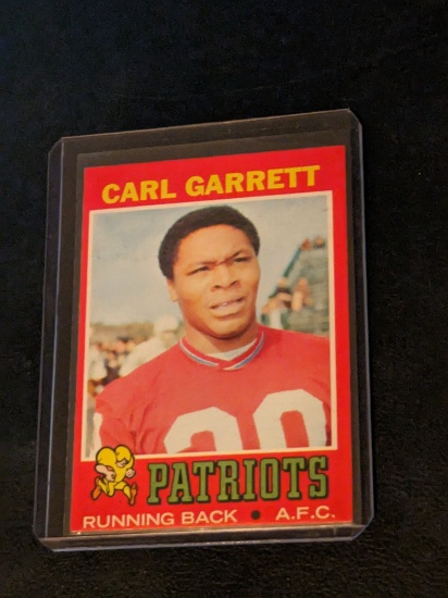 1971 TOPPS! CARL GARRETT. NEW ENGLAND PATRIOTS #34