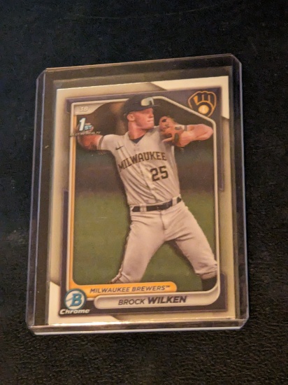 2024 Bowman #BCP-86 Brock Wilken Chrome 1st Prospects Milwaukee Brewers