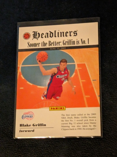 2009 Panini Blake Griffin Rookie Headliners Insert #10 RC