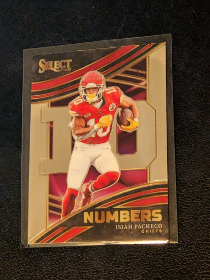 2023 Panini Select - Select Numbers #NMB-IPA Isiah Pacheco
