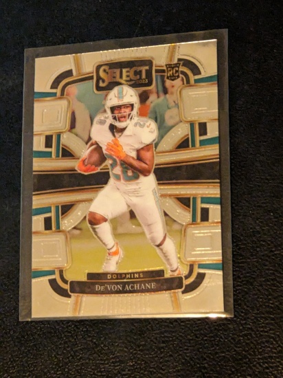 2023 Panini Select De’Von Achane Dolphins Concourse Rookie Card #63