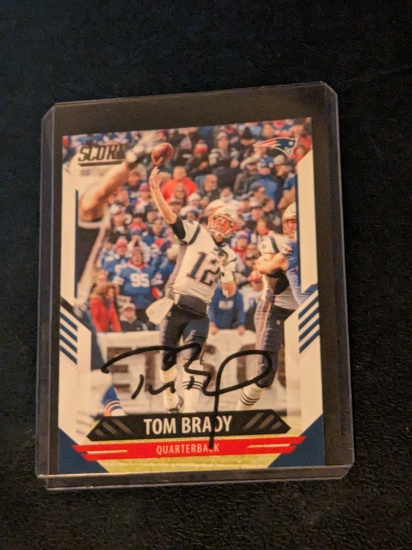 Tom Brady autographed card w/coa