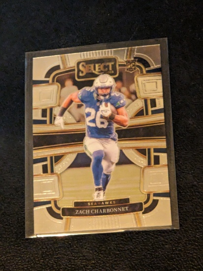 Zach Charbonnet 2023 Panini Select Concourse RC Rookie Card Seahawks #86