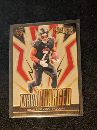 2023 Panini Select NFL Bijan Robinson Turbo Charged Rookie RC Atlanta Falcons