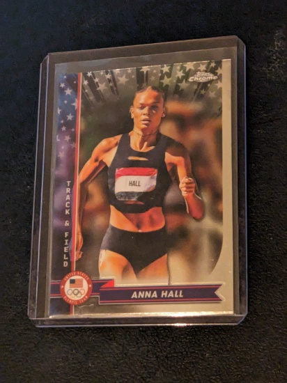 2024 TOPPS CHROME US OLYMPICS ANNA HALL #43 TRACK & FIELD