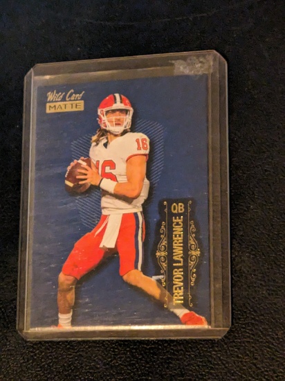2021 Wild Card Matte Premier Blue Trevor Lawrence Rookie Card #LBC-1