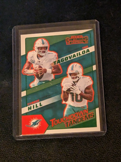 2022 Panini Contenders #TDT-MIA Tua Tagovailoa / Tyreek Hill Touchdown Tandems