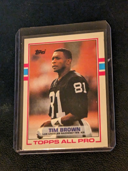 1989 Topps Tim Brown RC #265