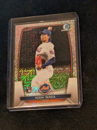 2023 Bowman Chrome Mega Kodai Senga #75 Mojo RC Rookie Mets