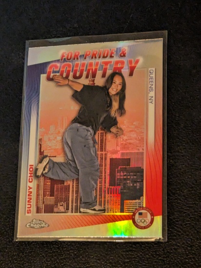 2024 TOPPS CHROME OLYMPICS FOR PRIDE & COUNTRY REFRACTOR PC9 SUNNY CHOI