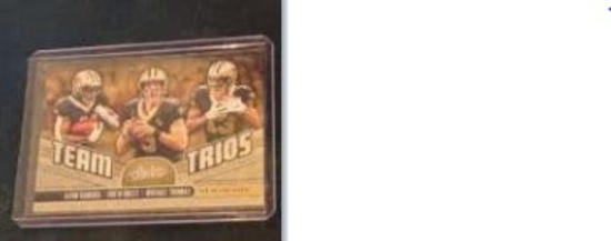 2019 Panini Absolute Team Trios Drew Brees Alvin Kamara Michael Thomas #TT-NO