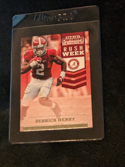 2016 Panini Contenders Draft Picks Rush Week Derrick Henry #2 Rookie RC Alabama