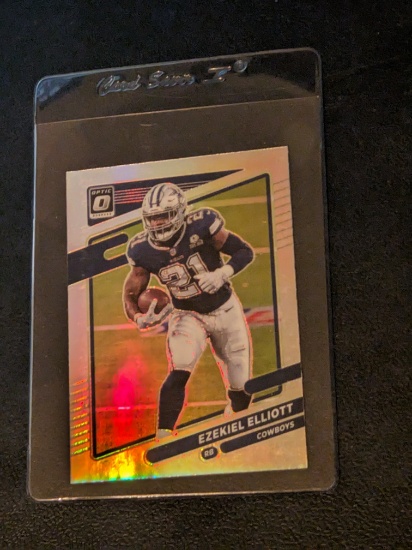 EZEKIEL ELLIOTT 2021 Donruss Optic Holo SILVER Prizm #23 Cowboys