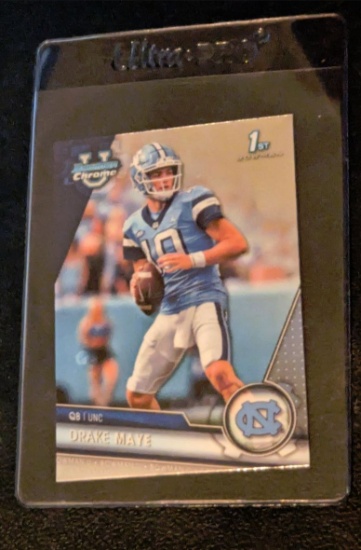 Drake Maye 2023 Bowman Chrome U 1st Bowman #200 Refractor - New England Patriots