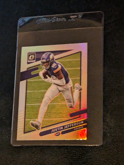 2021 Panini Donruss Optic Holo Silver Prizm Justin Jefferson #95 Vikings