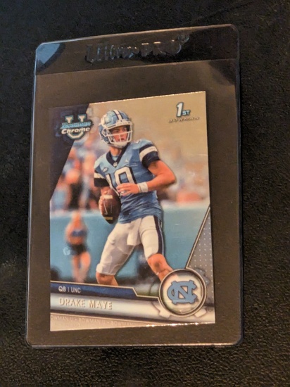 Drake Maye 2023 Bowman Chrome U 1st Bowman #200