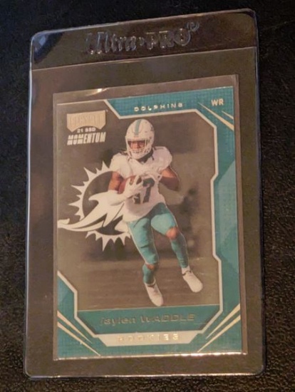 2021 Chronicles JAYLEN WADDLE #PMR-6 Playoff MOMENTUM CLEAR ACETATE RC Dolphins