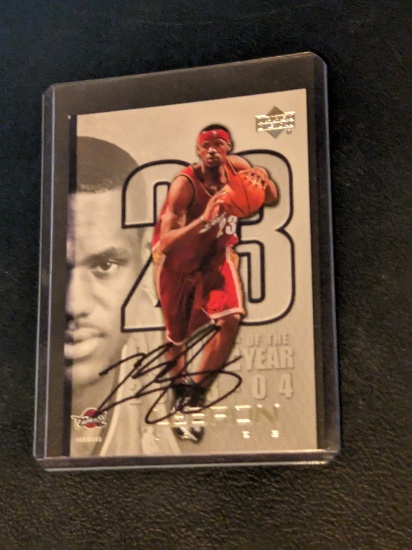 Lebron James autographed card w/coa