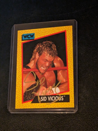 Sid Vicious autographed card w/coa