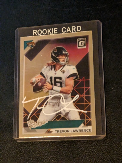 Trevor Lawrence autographed card w/coa