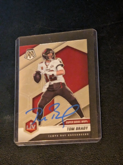 Tom Brady autographed card w/coa