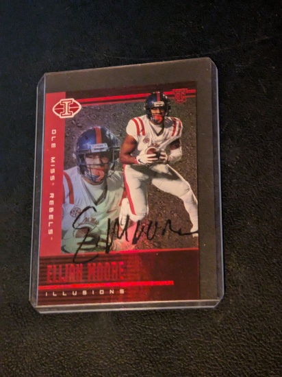 Elijah Moore autographed card w/coa