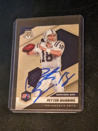 Peyton Manning autographed card w/coa