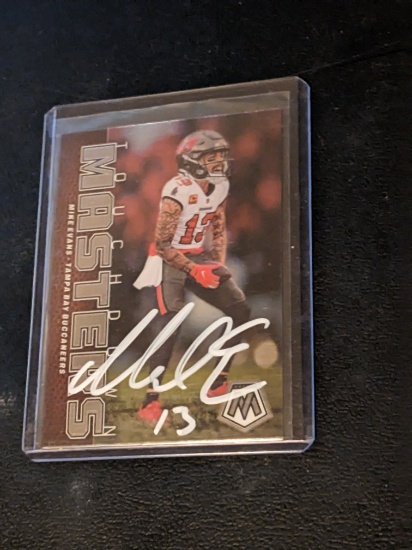 Mike Evans autographed card w/coa