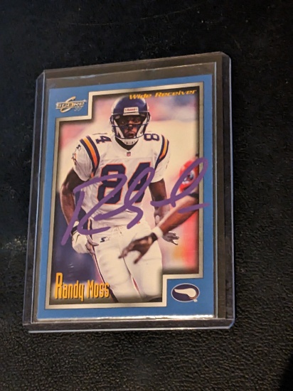Randy Moss autographed card w/coa