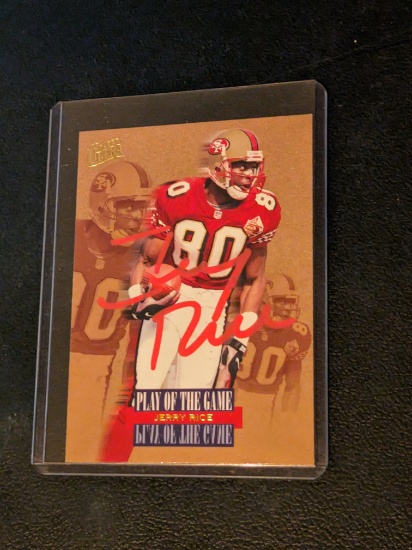 Jerry Rice autographed card w/coa