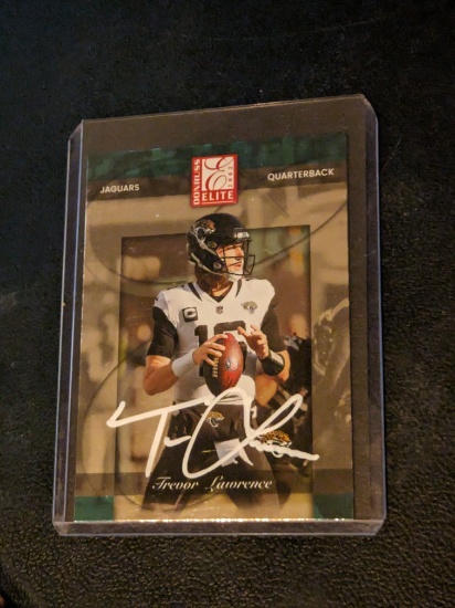 Trevor Lawrence autographed card w/coa
