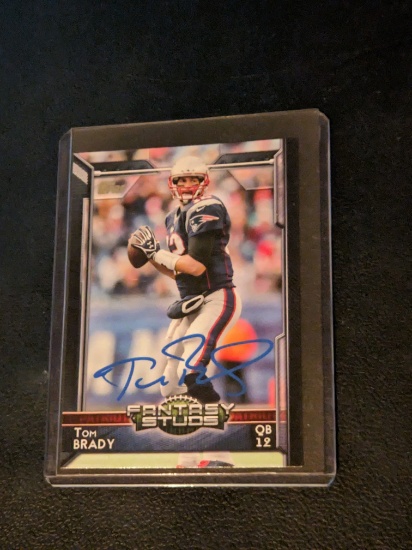 Tom Brady autographed card w/coa
