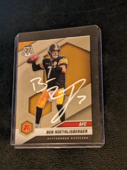 Ben Roethlisberger autographed card w/coa