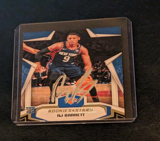 RJ Barrett autographed card w/coa RC/Rookie