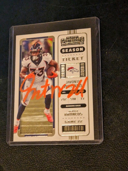 Jatone Williams autographed card w/coa