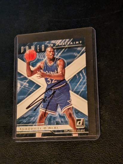 Shaquille O'neal autographed card w/coa