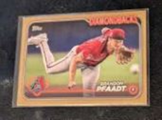 1406/2024 2024 Topps #664 Brandon Pfaadt Gold #/2024