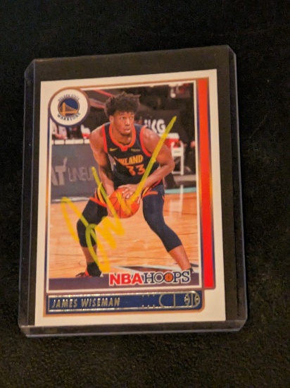 James Wiseman autographed card w/coa