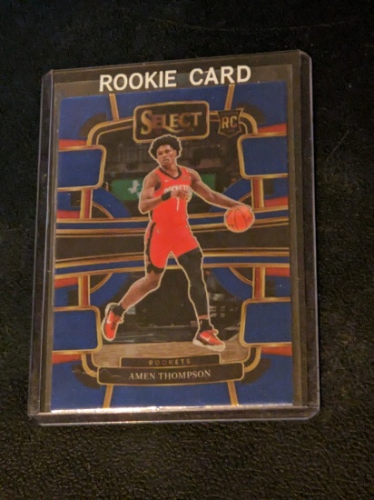 2023-24 Panini Select #96 Amen Thompson Concourse Blue RC/Rookie