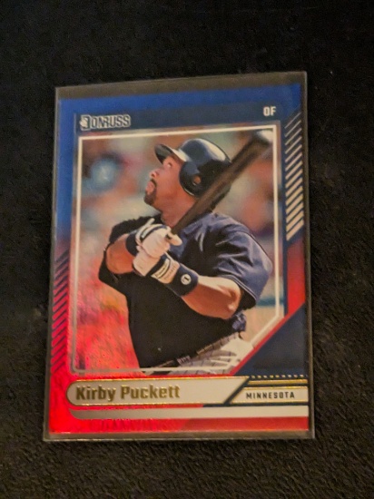 KIRBY PUCKETT 2024 Donruss #73 Blue Holo Parallel Minnesota Twins