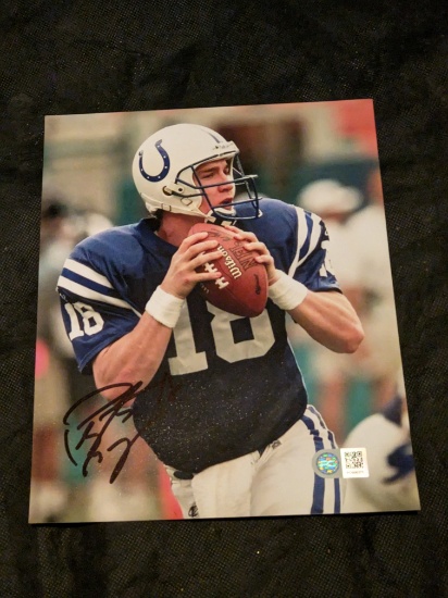 Peyton Manning autographed 8x10 photo with coa