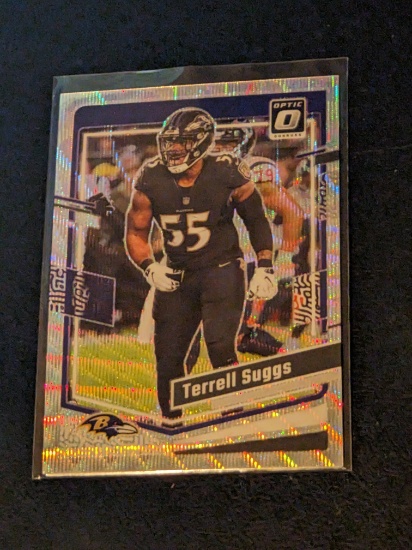 Terrell Suggs 131/300 2023 Donruss Optic Wave insert