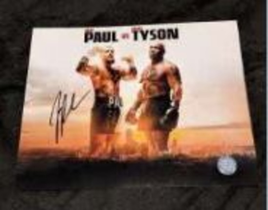 Jake Paul Signed Auto 8x10 Photo with coa