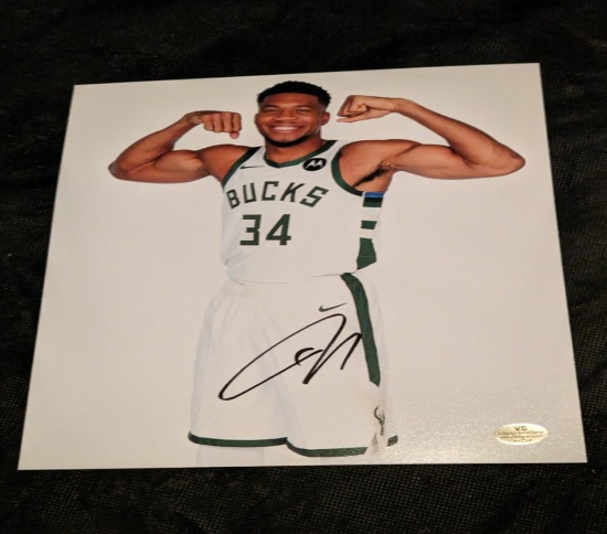 Giannis Antetokounmpo autographed 8x10 photo with coax7